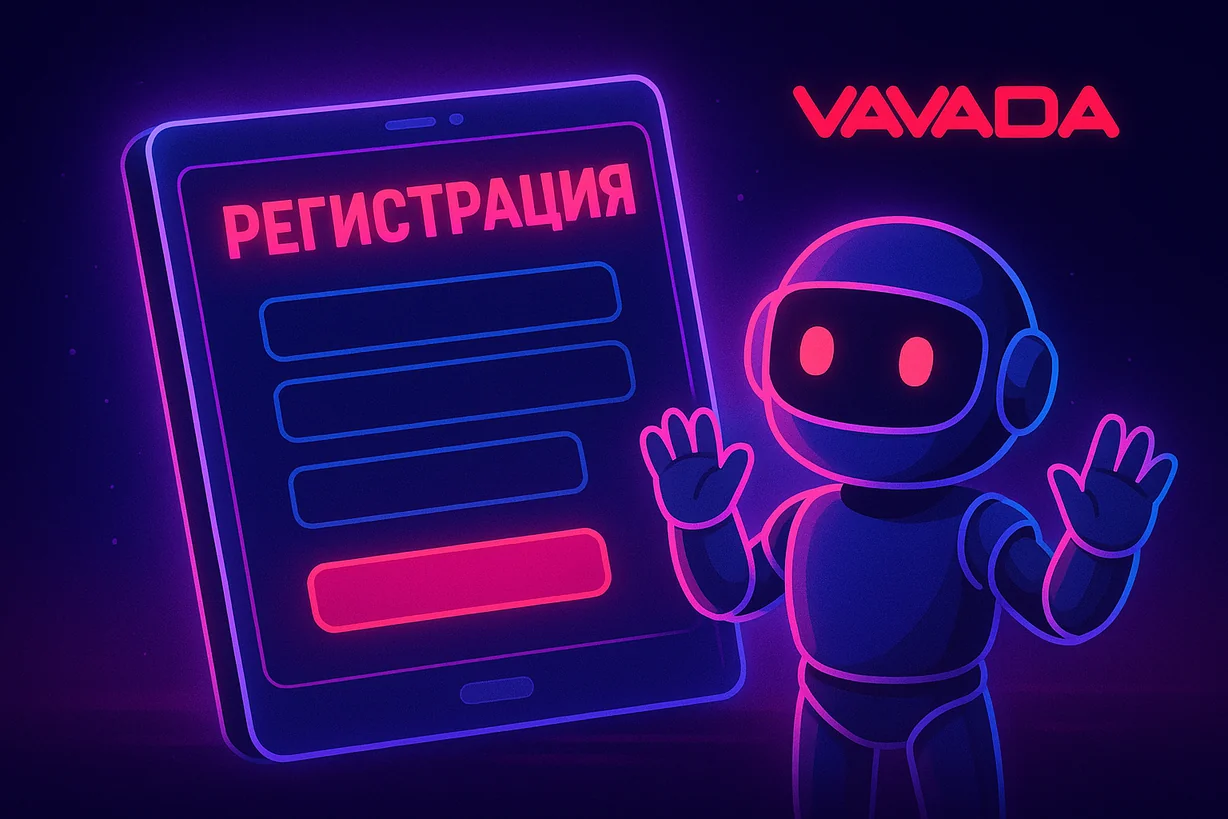 Регистрация в казино Vavada
